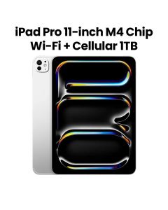 Apple iPad Pro 11-inch M4 Chip Wi-Fi + Cellular Model with 1TB Storage - Silver | MVW53AB/A