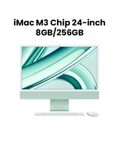 Apple 24-inch iMac with Retina 4.5K Display, M3 Chip (8-core CPU, 10-core GPU), 256GB SSD - Green