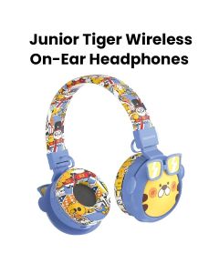 Moxedo Junior Tiger Wireless On-Ear Headphones - Blue | MX-WH022