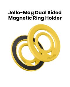 Moxedo Jello-Mag Dual-Sided Silicone MagSafe Ring Holder - Yellow | MX-DSR020-YL