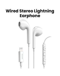 Moxedo Wired Stereo Lightning Earphone - White | MX-STE020