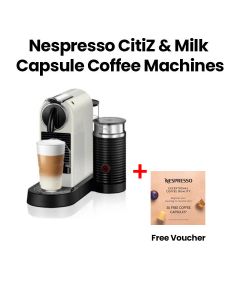 Nespresso CitiZ & Milk Coffee Machine - White | D123-ME-WH-NE2