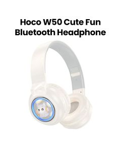 HOCO Cute Fun Bluetooth Headphones - Milky White | W50