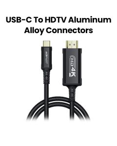 Acefast USB-C to HDTV Aluminum Alloy Connectors HD Video Cable - Black | C1-10