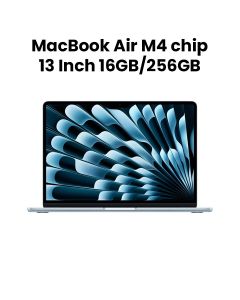 Apple 13-inch MacBook Air: Apple M4 chip with 10-core CPU and 8-core GPU, 16GB, 256GB SSD - Sky Blue |MC6T4AB/A