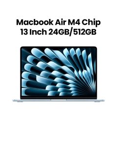 Apple MacBook Air 13-inch M4 Chip 10-Core CPU 10-Core GPU 24GB RAM 512GB SSD - Sky Blue | MC6V4AB/A​
