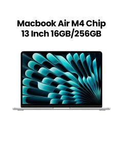 Apple MacBook Air 13-inch M4 Chip 10-Core CPU 8-Core GPU 16GB RAM 256GB SSD - Silver | MW0W3AB/A​