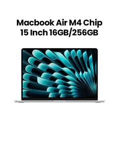 Apple MacBook Air 15-inch M4 Chip 10-Core CPU 10-Core GPU 16GB RAM 256GB SSD - Silver | MW1G3AB/A