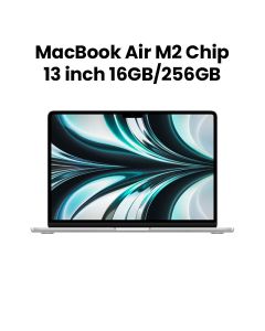 Apple MacBook Air 13" with M2 Chip 8-Core CPU & 8-Core GPU, 16GB RAM, 256GB SSD - Silver |MC7V4ZS/A