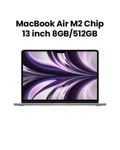 Apple MacBook Air 13" M2 Chip 8-Core CPU and 10-Core GPU, 512GB - Space Grey |MLXX3AB/A
