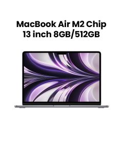 Apple MacBook Air 13" M2 Chip 8-Core CPU and 10-Core GPU, 512GB - Space Grey |MLXX3ZS/A