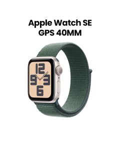 Apple Watch SE GPS 40mm Starlight Aluminium Case with Lake Green Sport Loop | MXEH3QA/A
