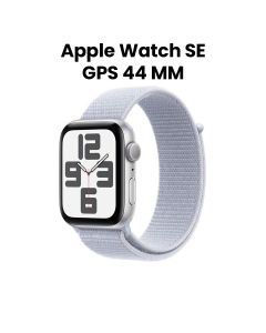 Apple Watch SE GPS 44mm Silver Aluminium Case with Blue Cloud Sport Loop | MXET3QA/A