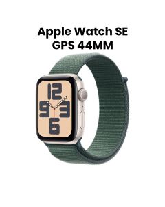 Apple Watch SE GPS 44mm Starlight Aluminium Case with Lake Green Sport Loop | MXEW3QA/A