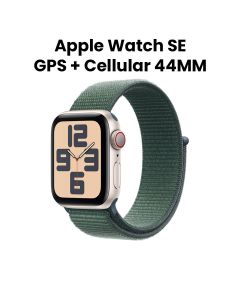Apple Watch SE GPS + Cellular 44mm Starlight Aluminium Case with Lake Green Sport Loop | MXGV3QA/A