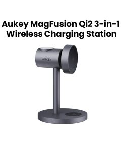 Aukey 3-in-1 Wireless Fast Charger - Gray |LC-MC311-GY