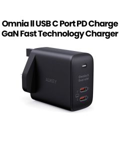 Aukey Dual Port 45W PD Wall Charger with GaN Power Tech - Black |PA-B4T BK