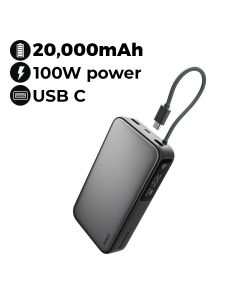 Aukey 20000mAh PD Charging Power Bank 130W - Gray |PB-Y48-GY SPARK