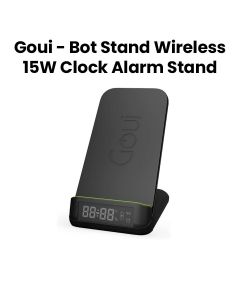 Goui 15W Wireless Clock Alarm Stand - Black |G-CLOCK15WQI-K