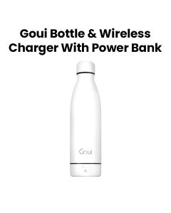 Goui Loch Bottle Wireless Charger Power Bank - White/Black |G-BOT-WK