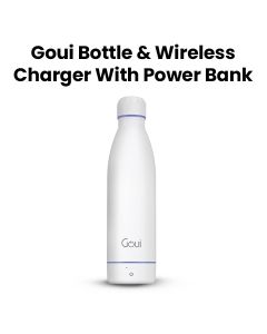 Goui Loch Bottle Wireless Charger Power Bank - White/Purple |G-BOT-WP