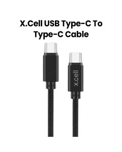 Xcell 30W USB-C to USB-C Cable 1 Meter - Black | XL-CB-30W-CC-1M