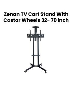 Zenan TV Stand with Castor Wheel - Black |ZTS-CD800S