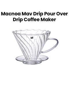 Macnoa MacV Drip Pour Over Coffee Maker - Clear | MA-24VDRP-CL