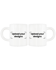 Ceramic Mug Printed with Your Personalized Design - White