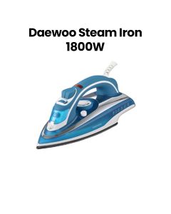 Daewoo Steam Iron Ceramic Soleplate 310ml Water Tank 1800W | Blue | DSI2020