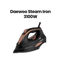 Daewoo Steam Iron LED Display 420ml Tank 3100W 1.8m Cable | Black | DSI6230