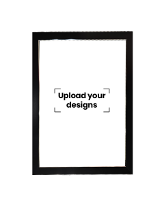 A3 Photo Frame Printed with Your Personalized Design - Black & Silver