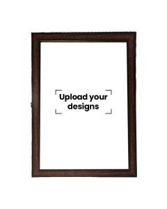 A3 Photo Frame Printed with Your Personalized Design - Brown