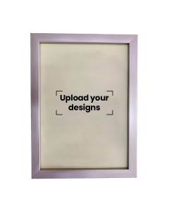 A3 Photo Frame Printed with Your Personalized Design - Grey Metallic