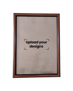 A3 Photo Frame Printed with Your Personalized Design - Caramel