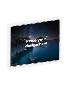 A4 Photo Lighted Frame Printed with Your Personalized Design - White