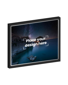 A4 Photo Lighted Frame Printed with Your Personalized Design - Black