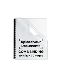 Paper Comb Binding with Back to Back Print