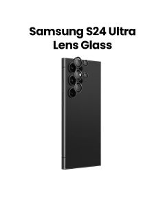 Amazingthing Camera Lens Protector for Samsung S24 Ultra – Black | S24UCAMBGLA