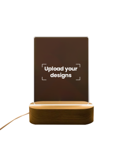  6 x 8 Acrylic Photo Frame Printed with Your Personalized Design - Portrait