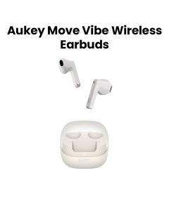 Aukey Move Vibe Truly Wireless Bluetooth In-Ear Earbuds with Charging Case – White | EP-M4
