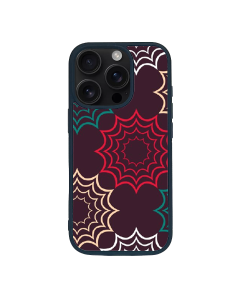 iPhone 16 Pro Max Black Case  Printed With Geometric Pattern
