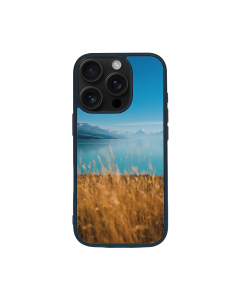 iPhone 16 Pro Black Case  Printed With Vertical Shot Lake Pukaki Mount Cook
