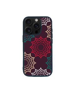 iPhone 16 Pro Black Case  Printed With Geometric Pattern