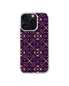 iPhone 16 Pro Max Transparant Case Printed With Gradient Art Deco Pattern