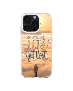 iPhone 16 Pro Max Transparant Case Printed With Travel Lettering With Quote And Image