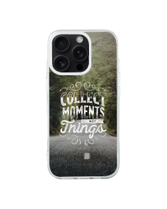 iPhone 16 Pro Max Transparant Case Printed With Travel Lettering Background With Photo