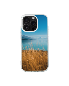 iPhone 16 Pro Transparant Case Printed With Vertical Shot Lake Pukaki Mount Cook