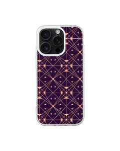 iPhone 16 Pro Transparant Case Printed With Gradient Art Deco Pattern