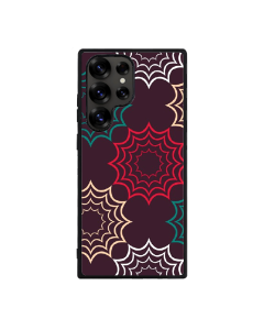 Samsung S25 Ultra Black Case  Printed With Geometric Pattern